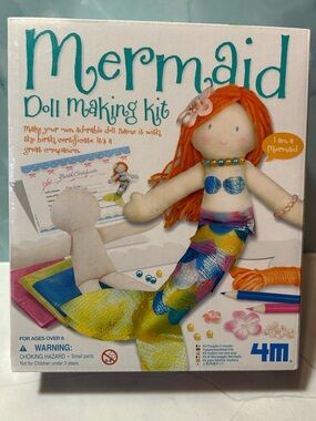 Mermaid Doll Making Kit - Orange Hair
